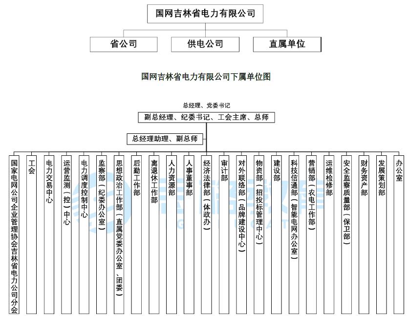 二,国网省电力公司组织架构(以吉林为例)一,国家电网公司总组织结构